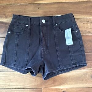 PacSun black denim shorts